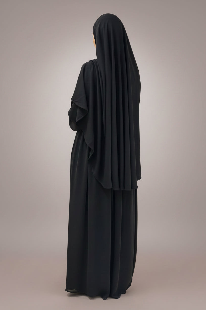 Abaya Khaira - Midnight Black