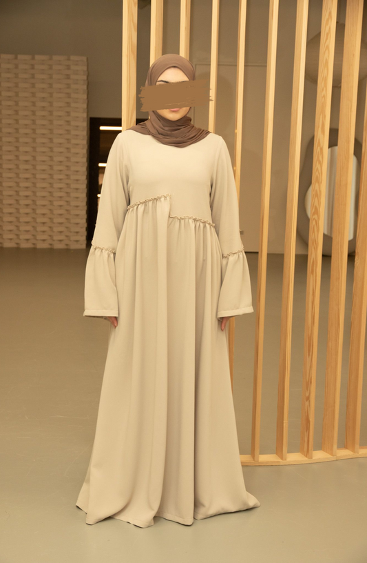 Ruffle Sleeve Abaya